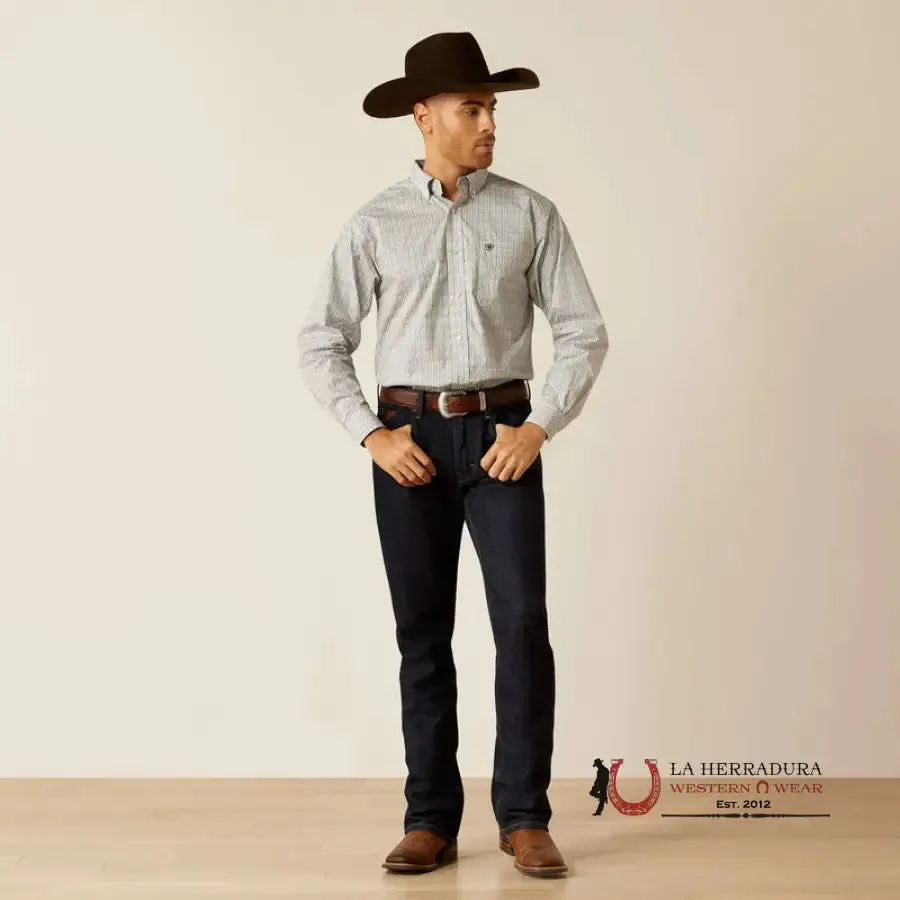 ARIAT CLASSIC REING WHITE  LONG SLEEVE SHIRT-2359