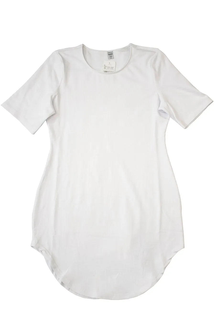 Bright White Super Stretchy Cotton Tunic