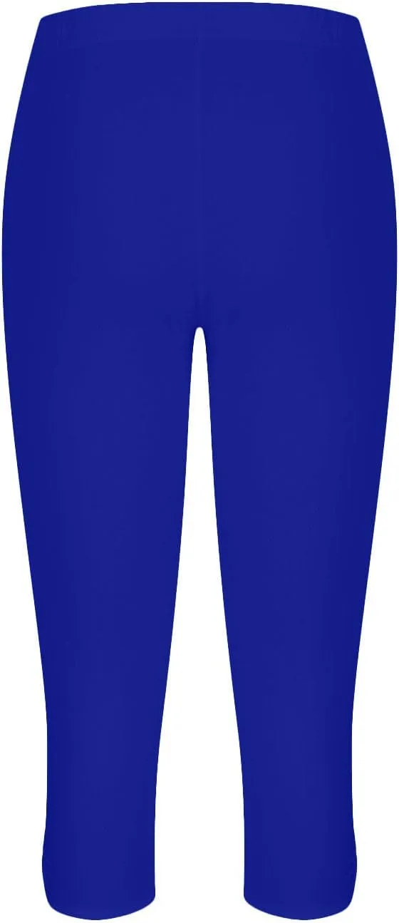 Capris Leggings for Women High Waist Cropped Pants Stretchy Workout Running Athletic Leggings with Pockets