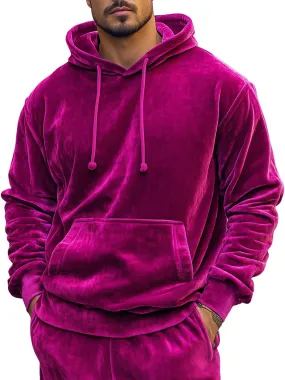 Casual Loose Velvet Long Sleeve Hoodie