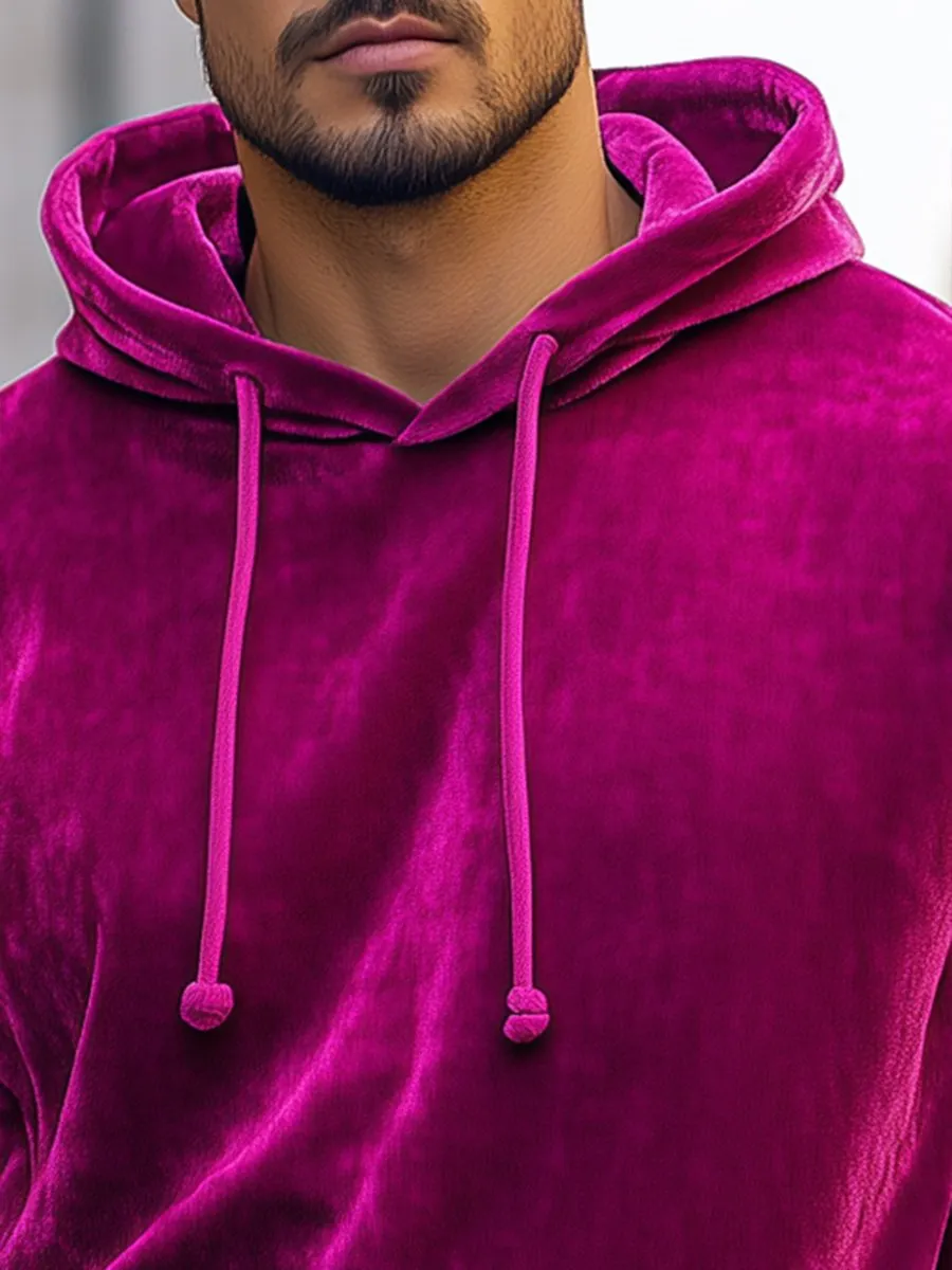 Casual Loose Velvet Long Sleeve Hoodie
