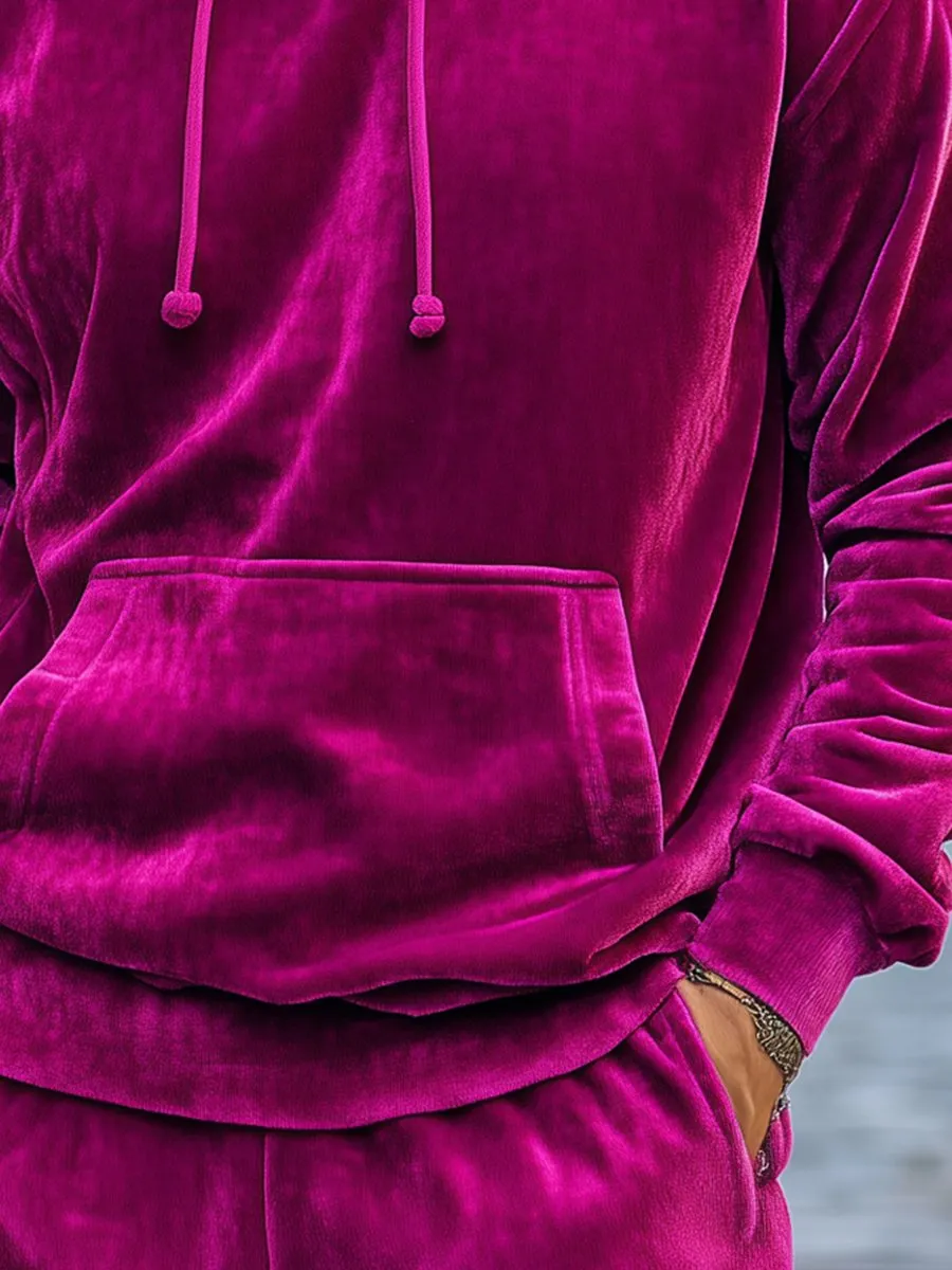 Casual Loose Velvet Long Sleeve Hoodie