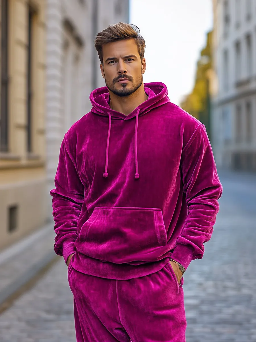 Casual Loose Velvet Long Sleeve Hoodie