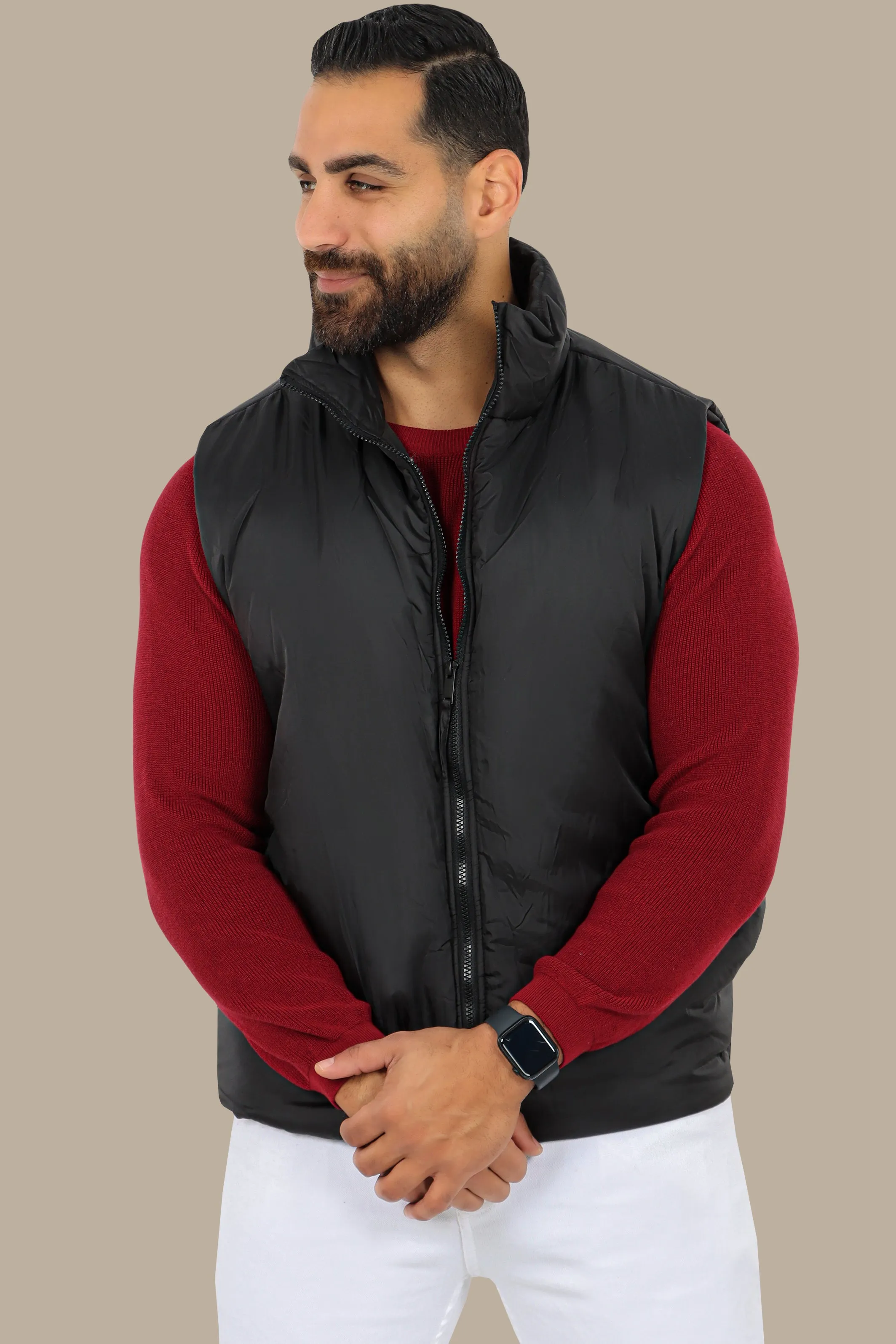 Classic Black Basic Vest