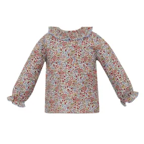 Collared Floral Blouse - FINAL SALE
