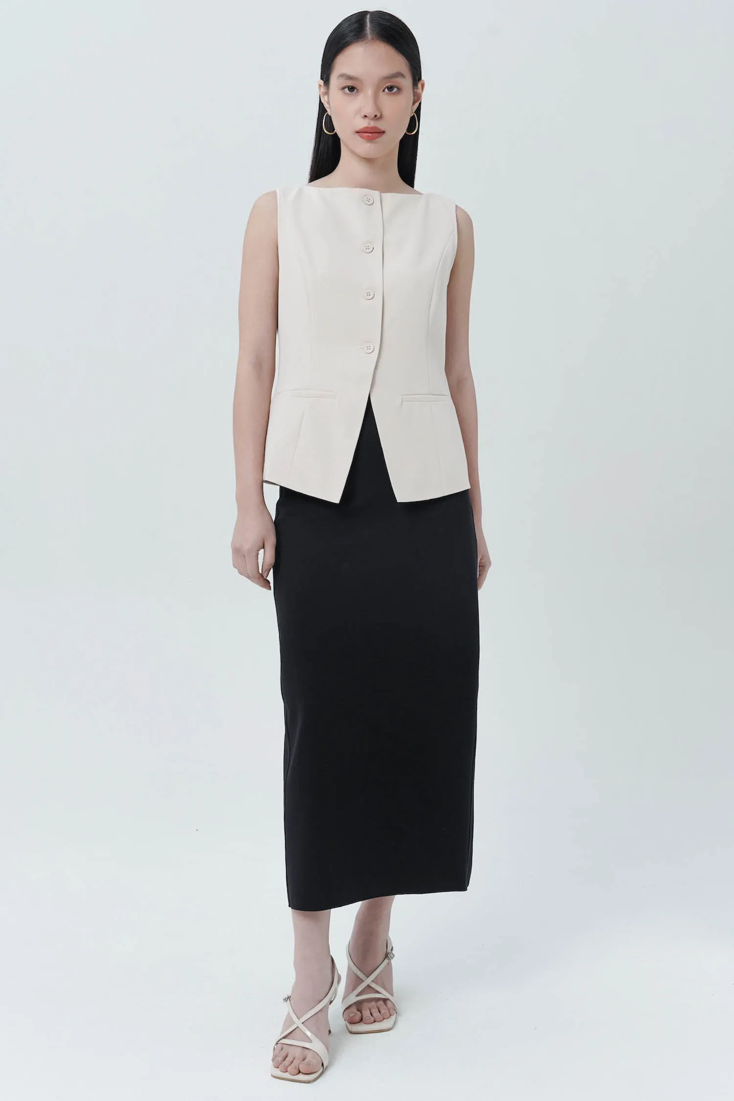 Darim Vest In Oat