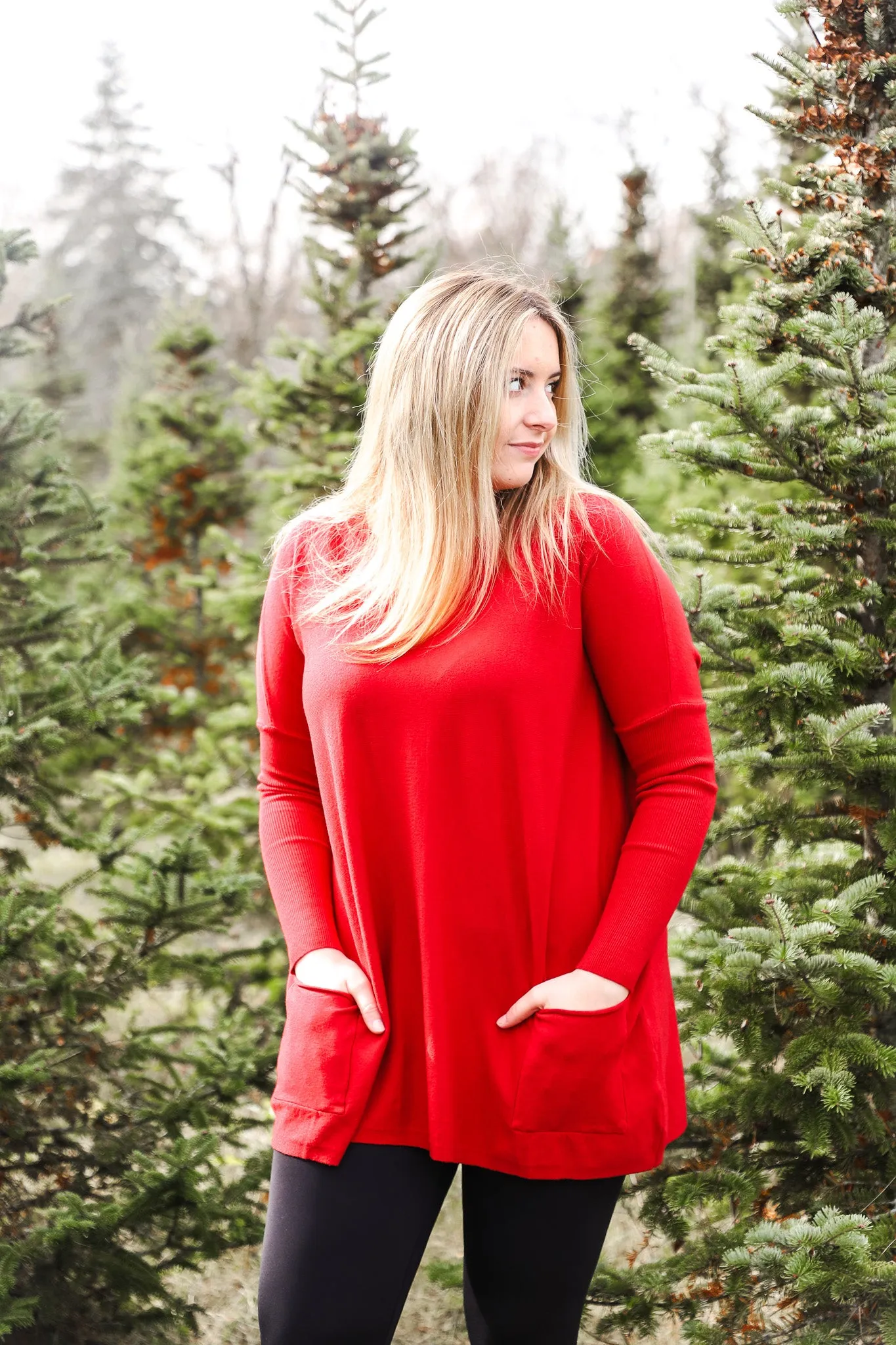 Doorbuster -Super Soft Pocket Knit Sweater