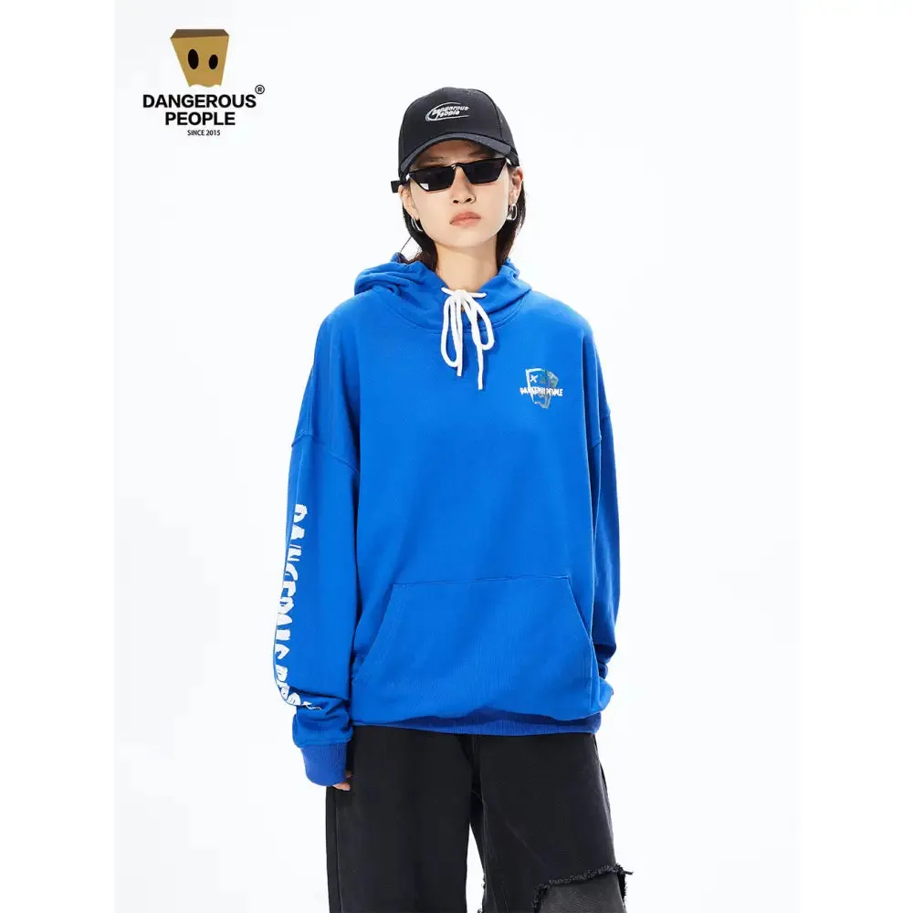 Fashion Brand DSP Paper Bag Couple Loose Hoodie