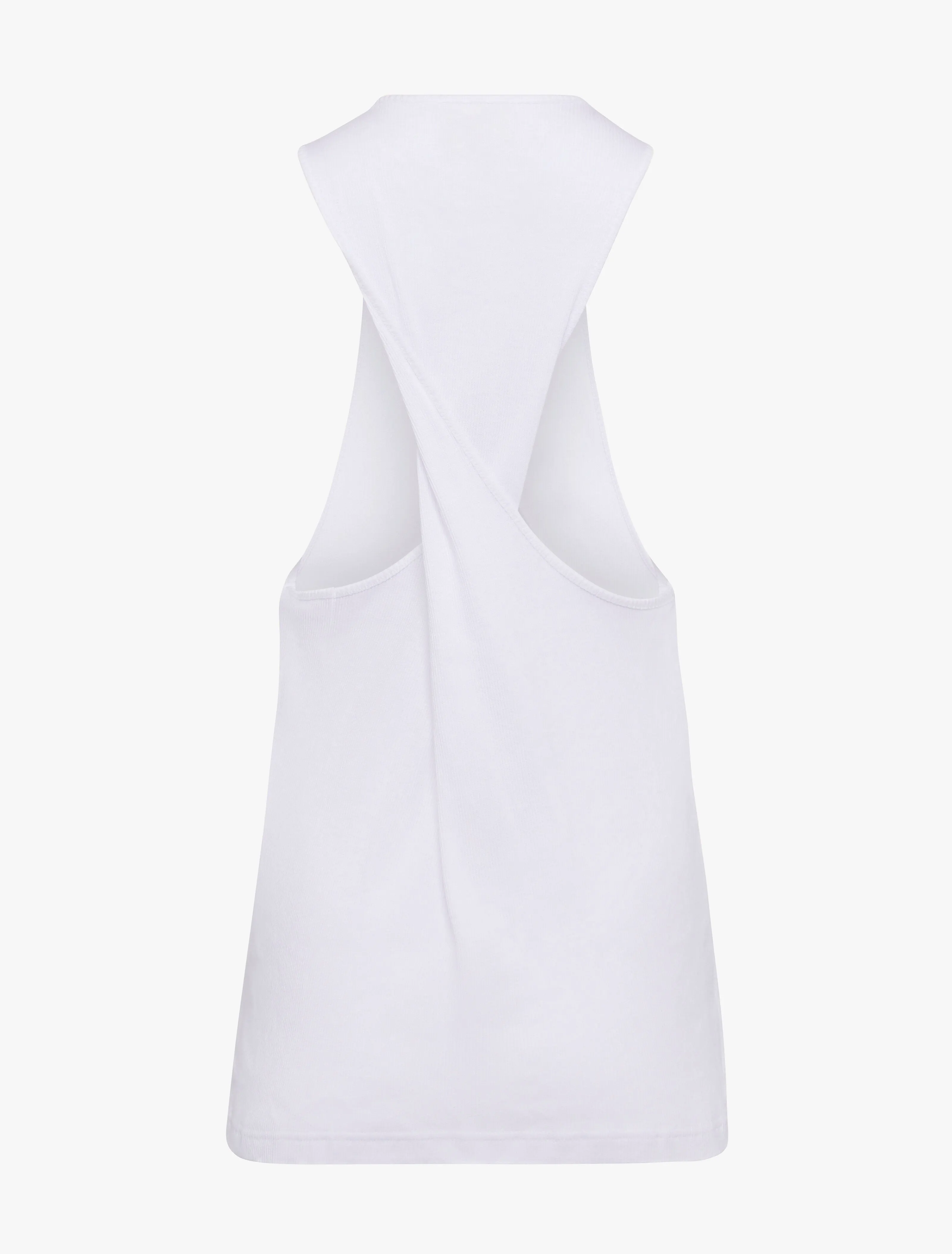 Gato Open Back Tank in White