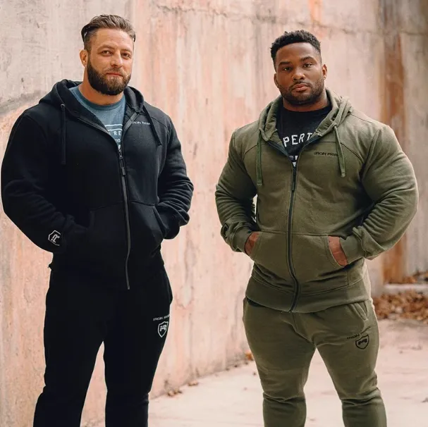 GYM BUDDY ACTIVEWEAR IRON ZIP HOODIE