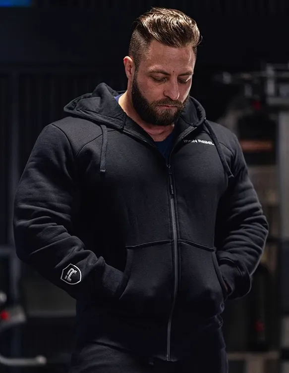 GYM BUDDY ACTIVEWEAR IRON ZIP HOODIE