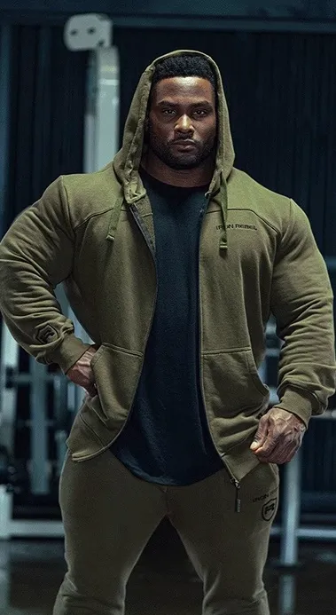 GYM BUDDY ACTIVEWEAR IRON ZIP HOODIE
