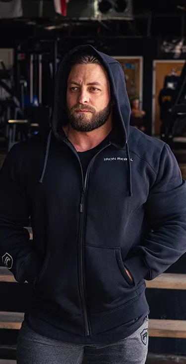 GYM BUDDY ACTIVEWEAR IRON ZIP HOODIE