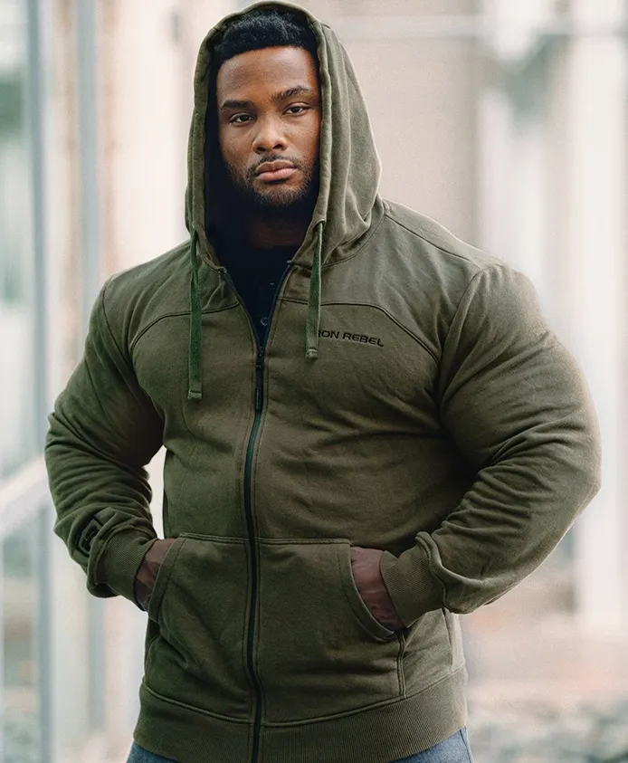 GYM BUDDY ACTIVEWEAR IRON ZIP HOODIE