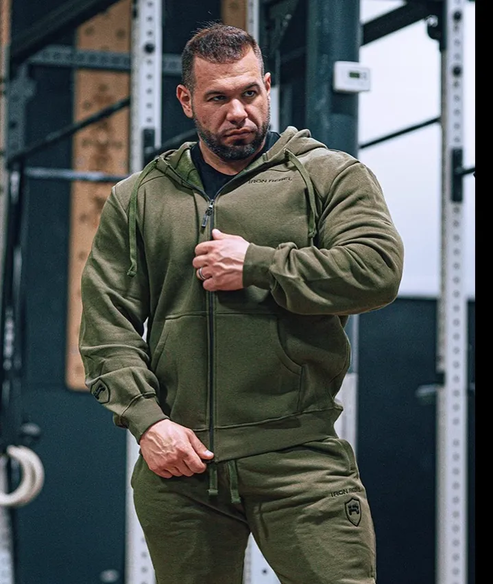 GYM BUDDY ACTIVEWEAR IRON ZIP HOODIE