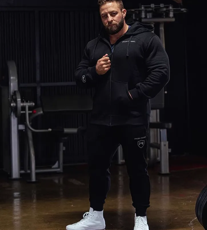 GYM BUDDY ACTIVEWEAR IRON ZIP HOODIE
