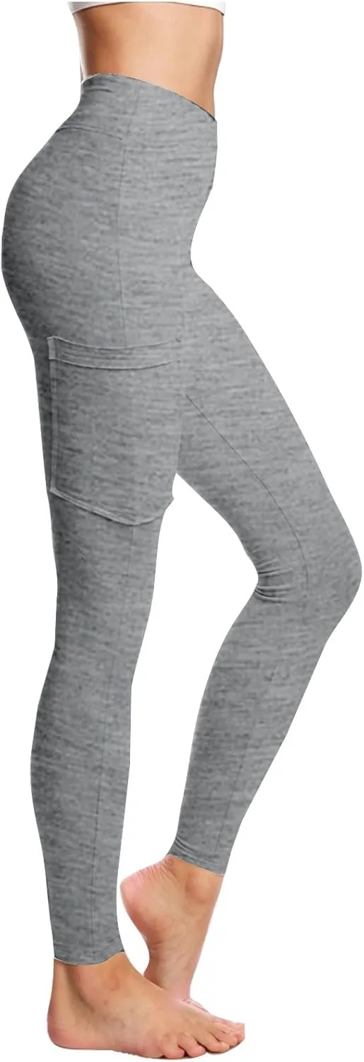 Leggings for Women Tummy Control Workout Tight Pants with Pockets Sport Active High Waist Stretchy Leggings