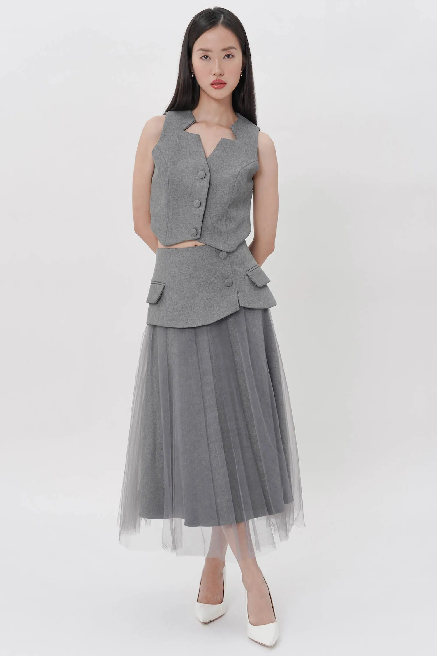 Liftia Vest In Dark Grey