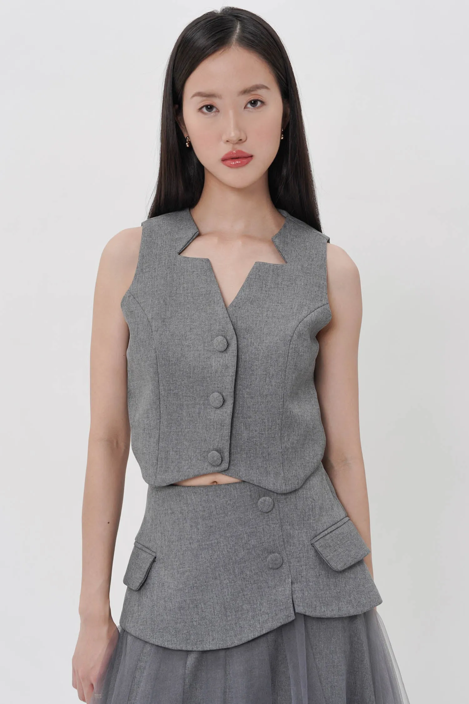 Liftia Vest In Dark Grey