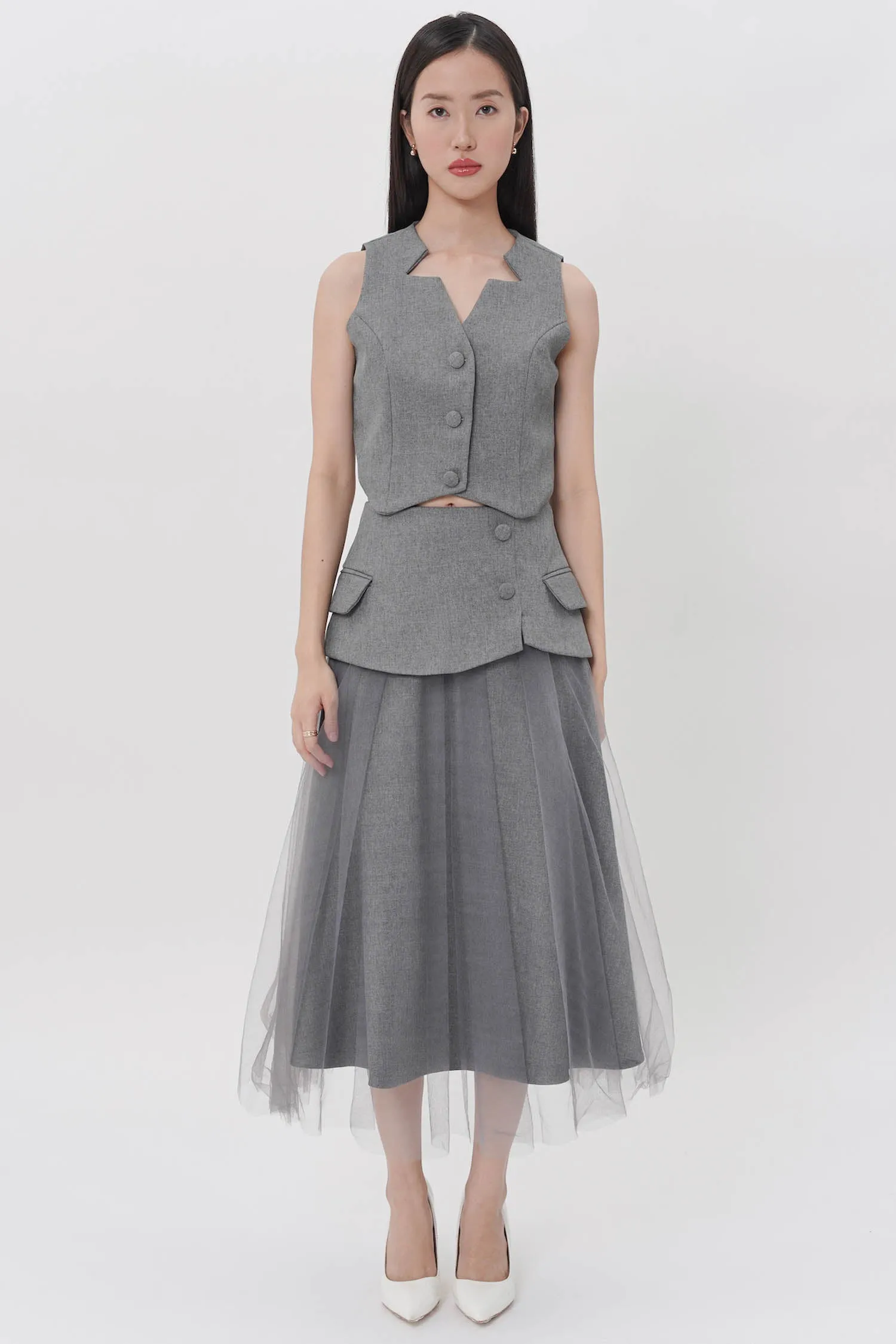 Liftia Vest In Dark Grey