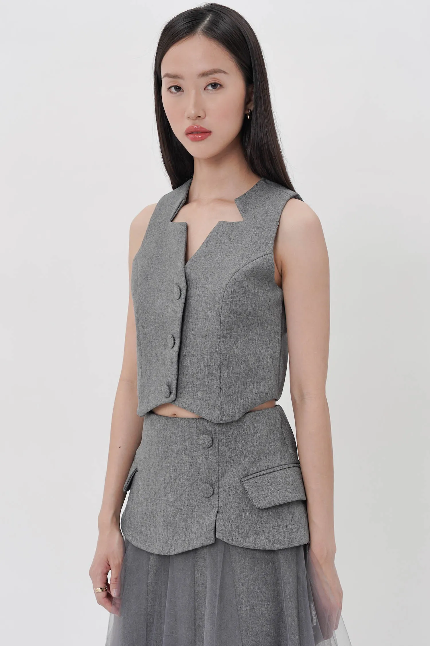 Liftia Vest In Dark Grey