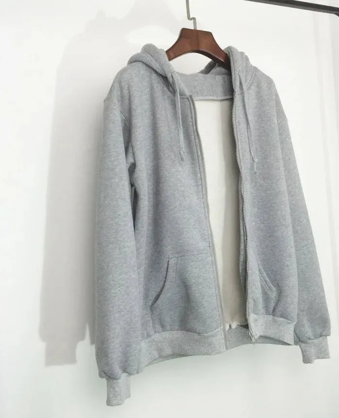 Loose Fleece Hoodie Top