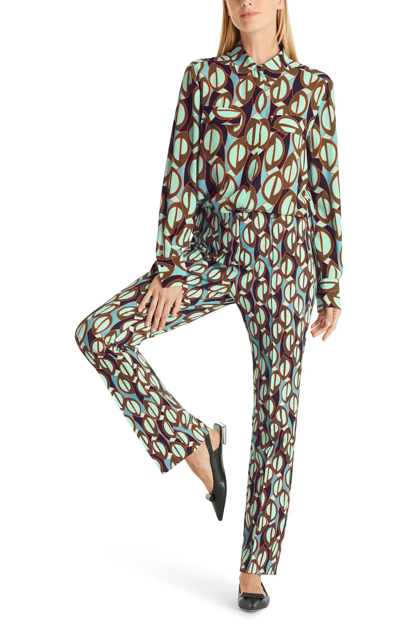 Marc Cain Collection WC 81.28 J01 562 Frederica Soft Malachite Trouser