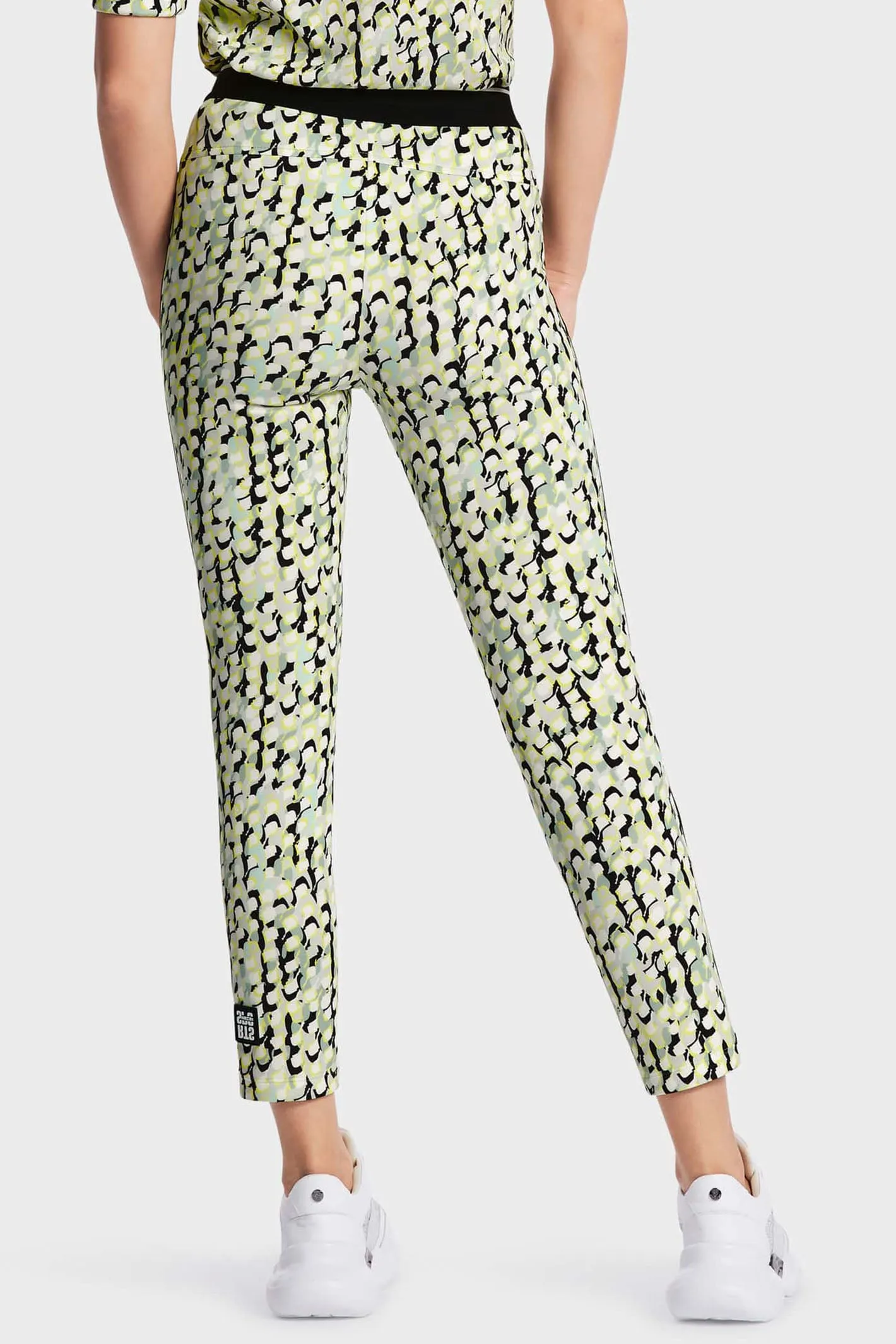 Marc Cain Sports WS 81.27 J19 509 Soft Sage Sofia Pull-On Print Trousers