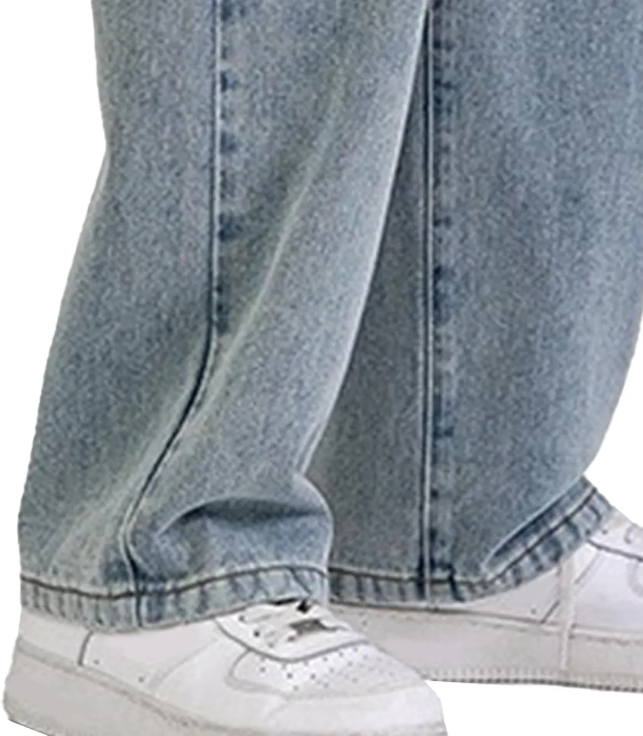 Men's Vintage Straight Loose Fit Jeans Causal Classic Hiking Denim Pants Washed Comfort Outdoor Jeans Trouser