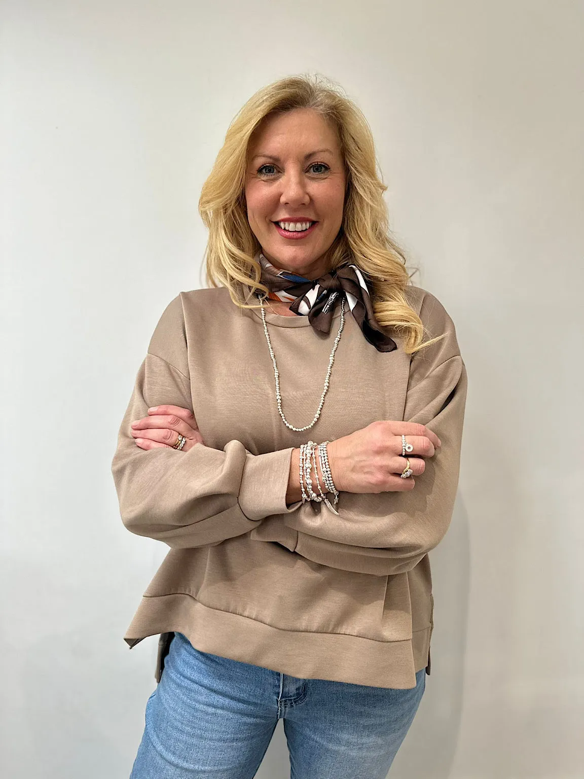 Mocha Soft Comfort Sweatshirt Esme