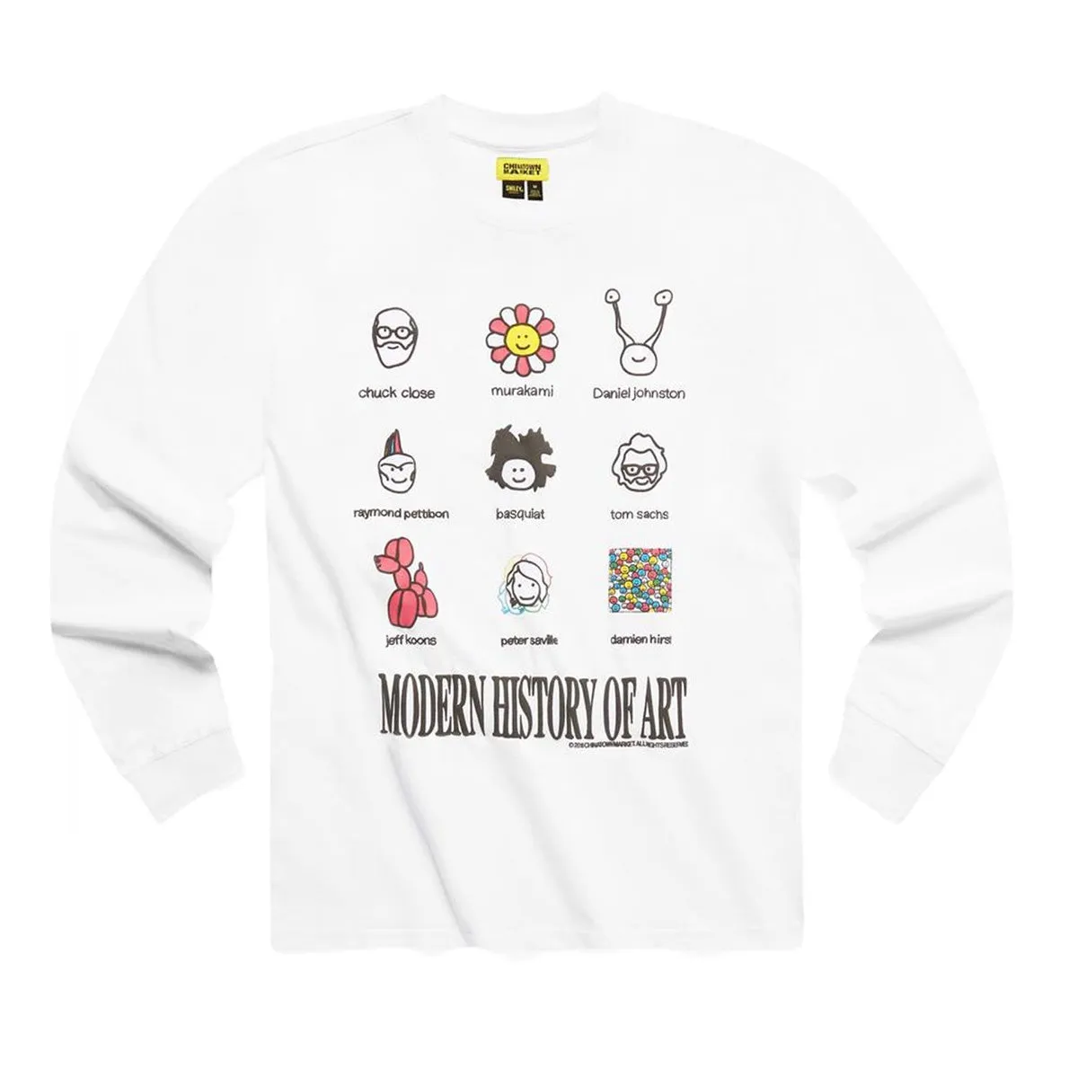 Modern Art LS Tee White