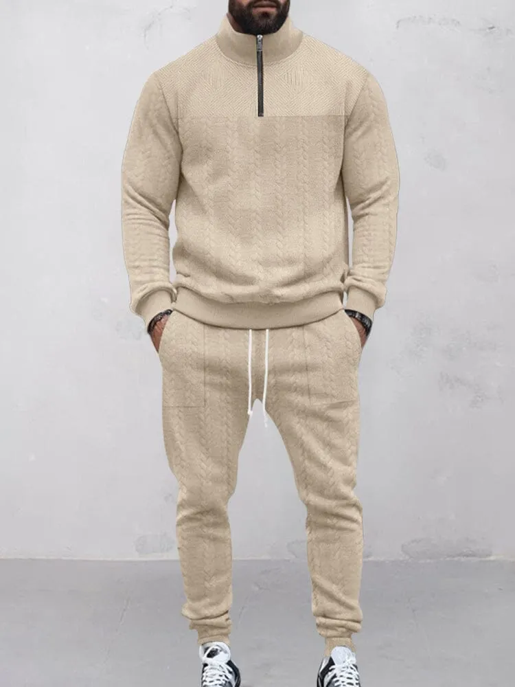 Modern Jacquard Activewear Set
