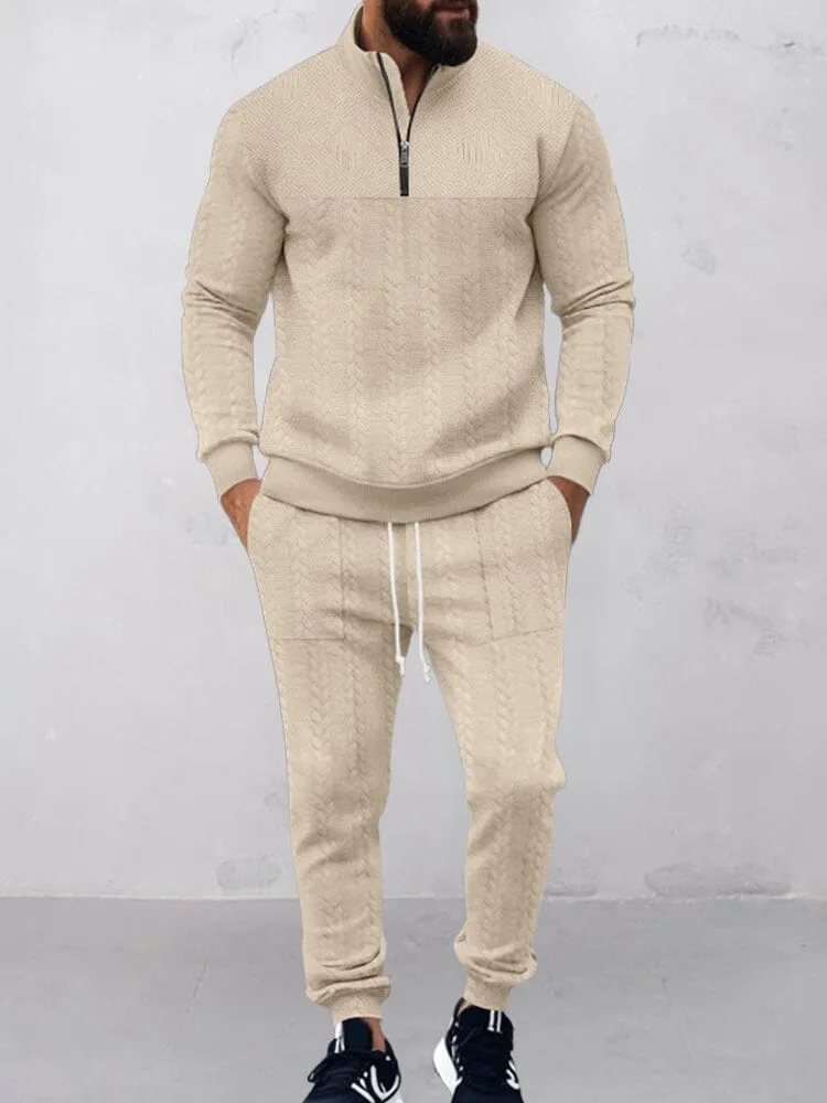 Modern Jacquard Activewear Set