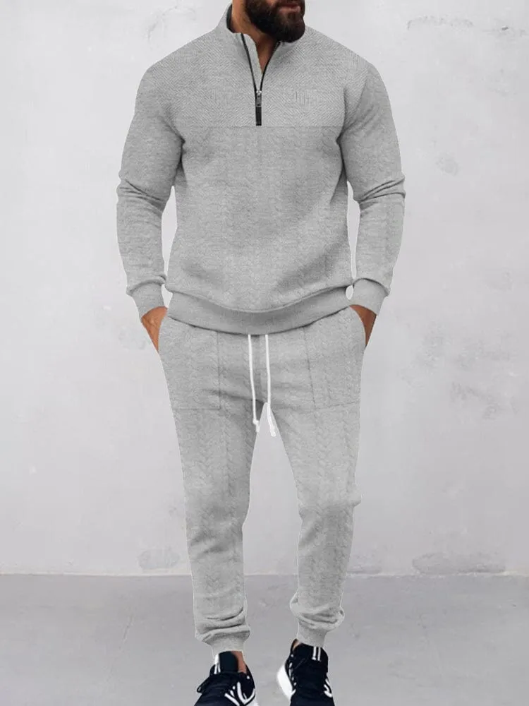 Modern Jacquard Activewear Set