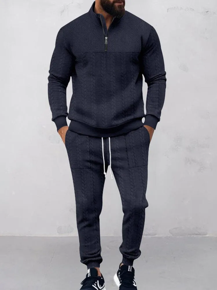 Modern Jacquard Activewear Set