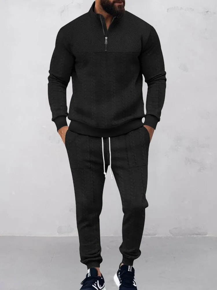 Modern Jacquard Activewear Set