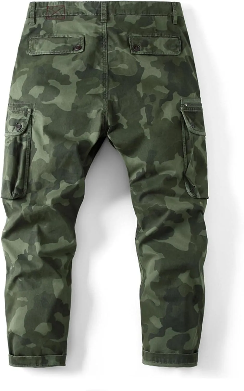 Muscularfit Mens Pants Casual Relaxed Fit Camouflage Cargo Pants Multi Pockets Camo Jogger Athletic Pants Straight Sweatpants