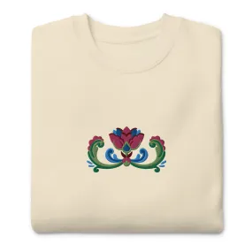 Norwegian Rosemaling Embroidered Sweatshirt