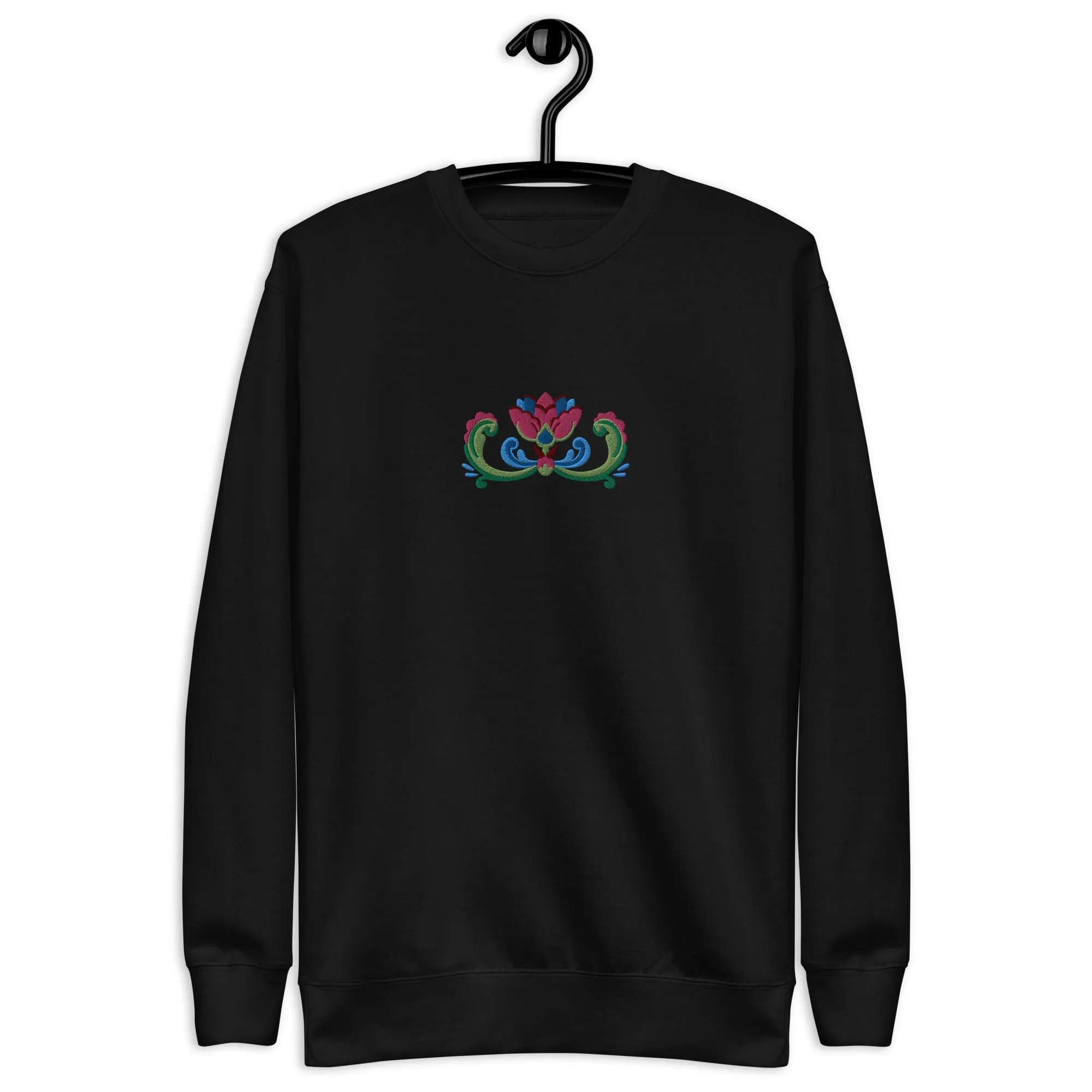Norwegian Rosemaling Embroidered Sweatshirt