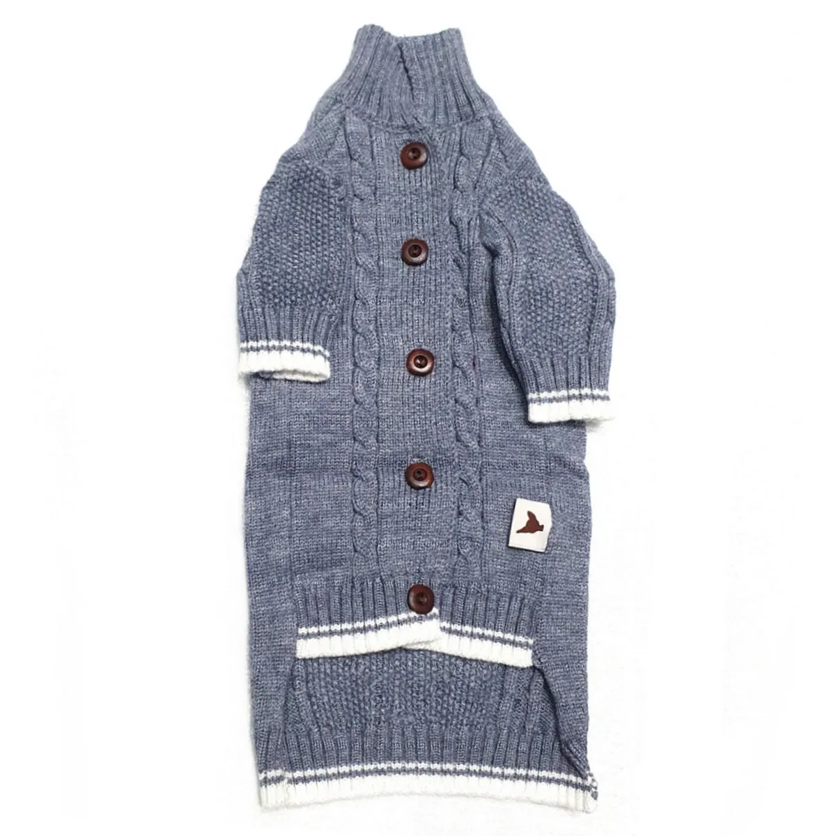 Sphynx Cat Cable Knit Cardigan Sweater Jumper