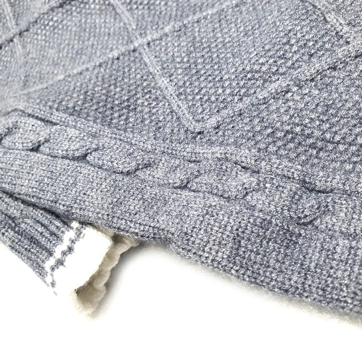 Sphynx Cat Cable Knit Cardigan Sweater Jumper