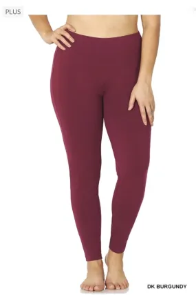 Stretchy Cotton Leggings (several colors) - PLUS