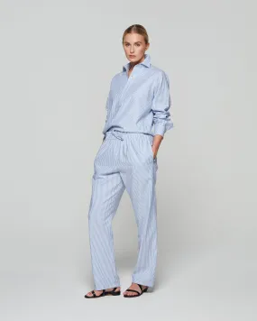 Striped Summer Jogger - Blue/White