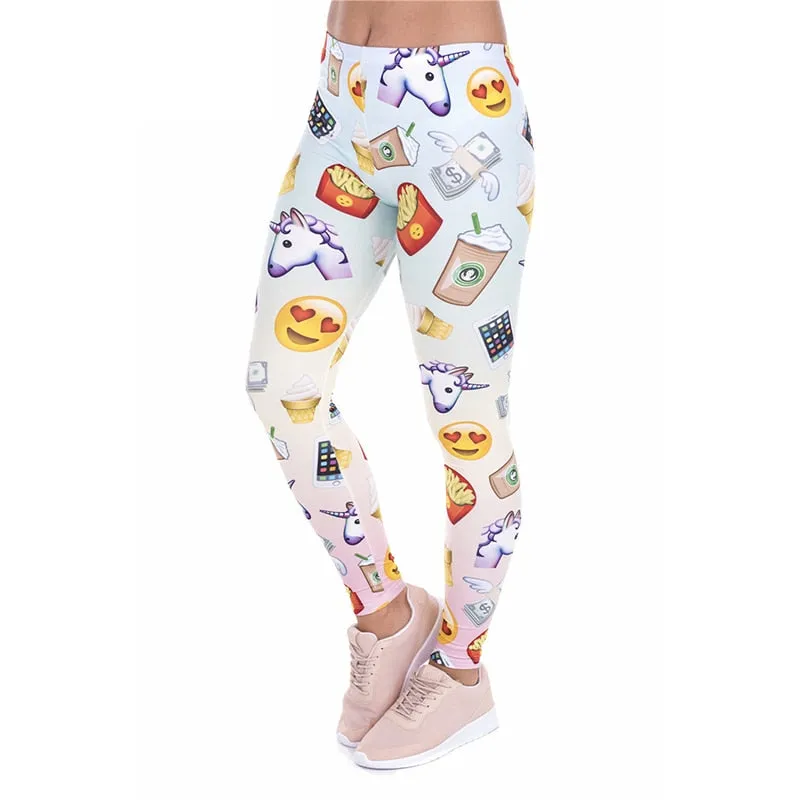 Unicorn Emoji Leggings