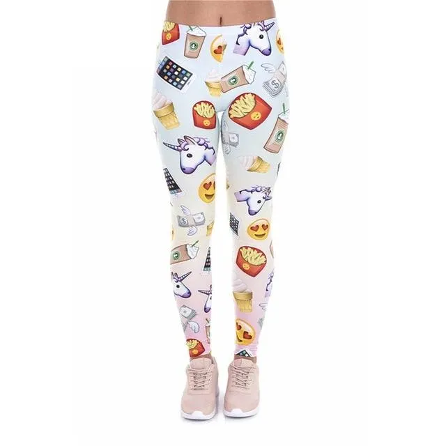 Unicorn Emoji Leggings