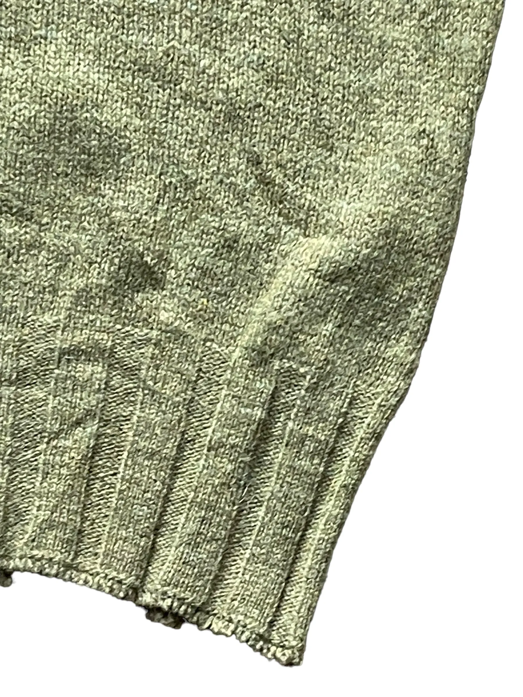 Vintage 1960s Green Wool Sweater Vest SZ L | Barn Owl Sweaters | Seattle Vintage