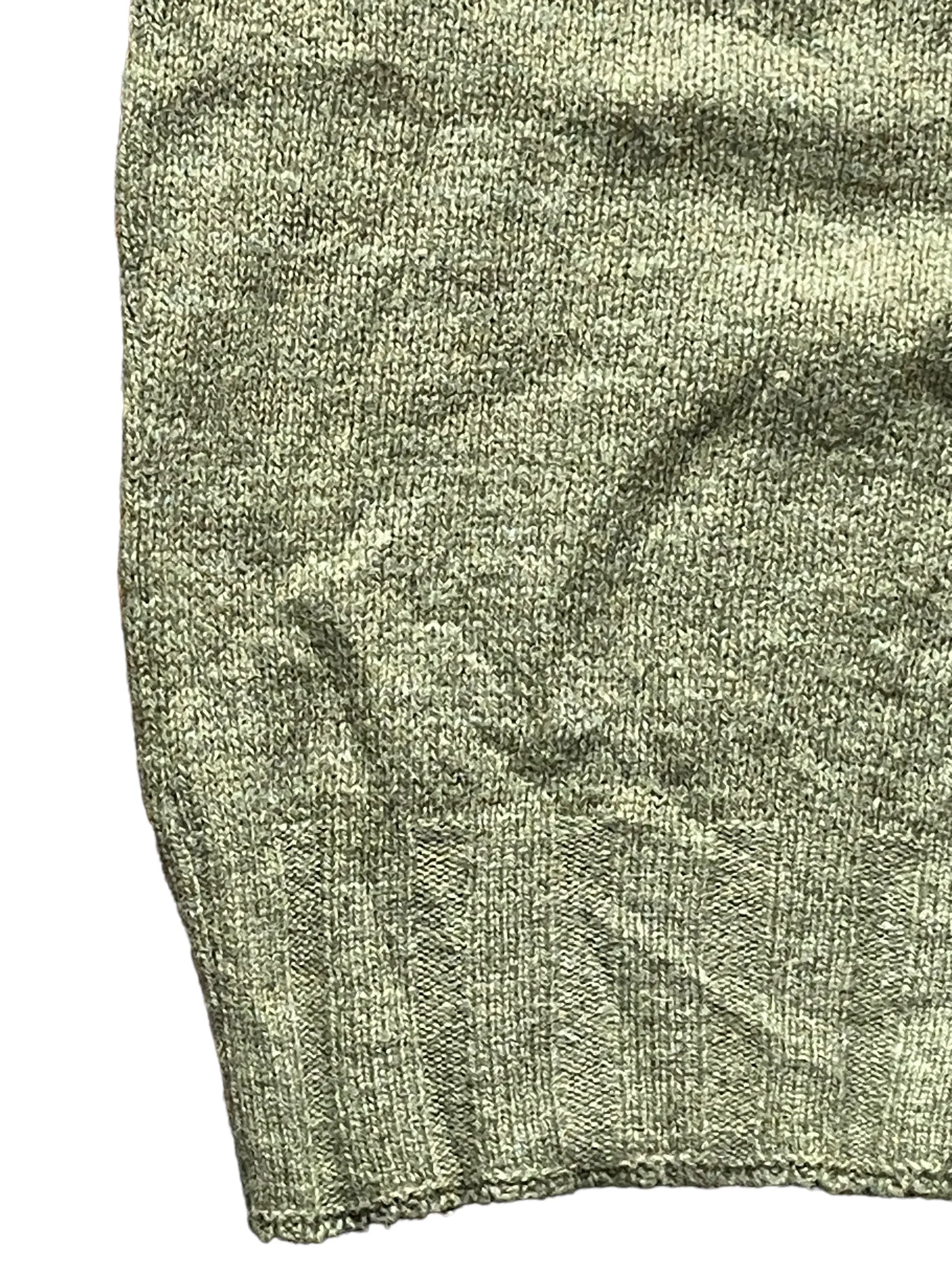 Vintage 1960s Green Wool Sweater Vest SZ L | Barn Owl Sweaters | Seattle Vintage