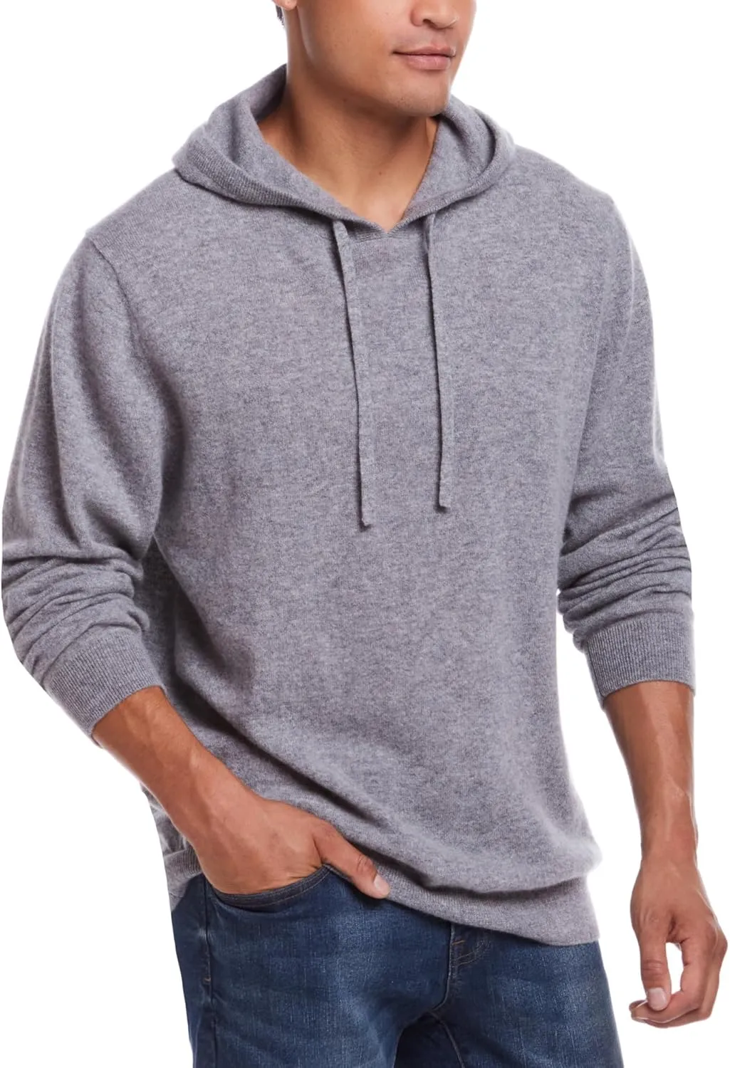 Weatherproof Vintage Men's Lightweight 100% Pure Cashmere Sweater, Soft Thin Pullovers, Long Sleeve Fall Sweater (S-XXL)