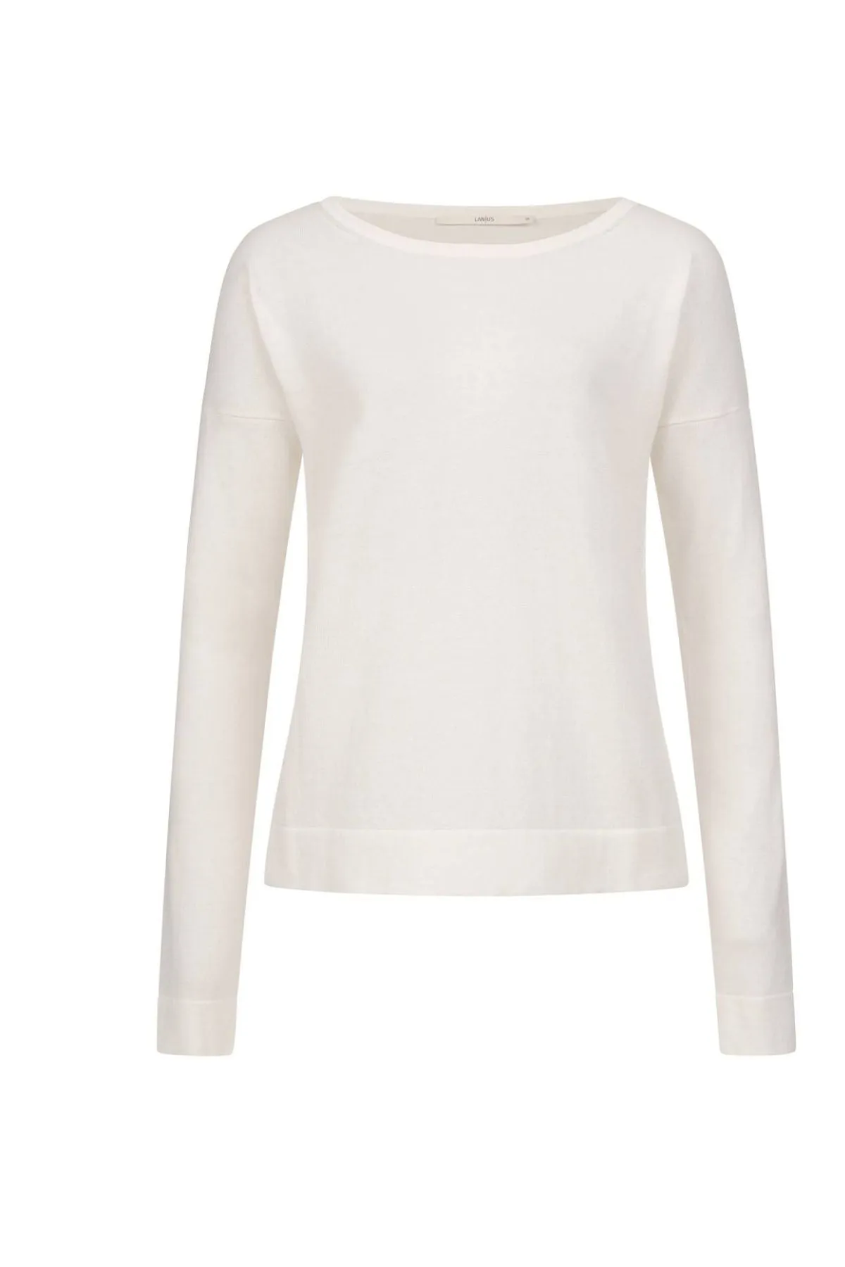White Boat Neck Pull Lanius