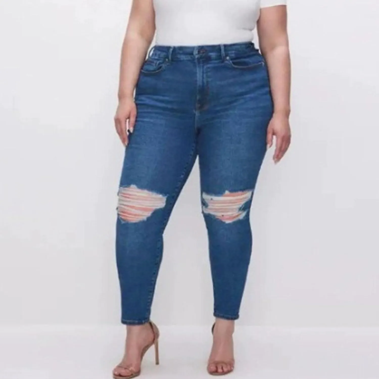Women Jeans Plus Size Jeans for Curvy Women High Waisted Skinny Stretchy Classic Ankle Denim Pants Trendy Trousers
